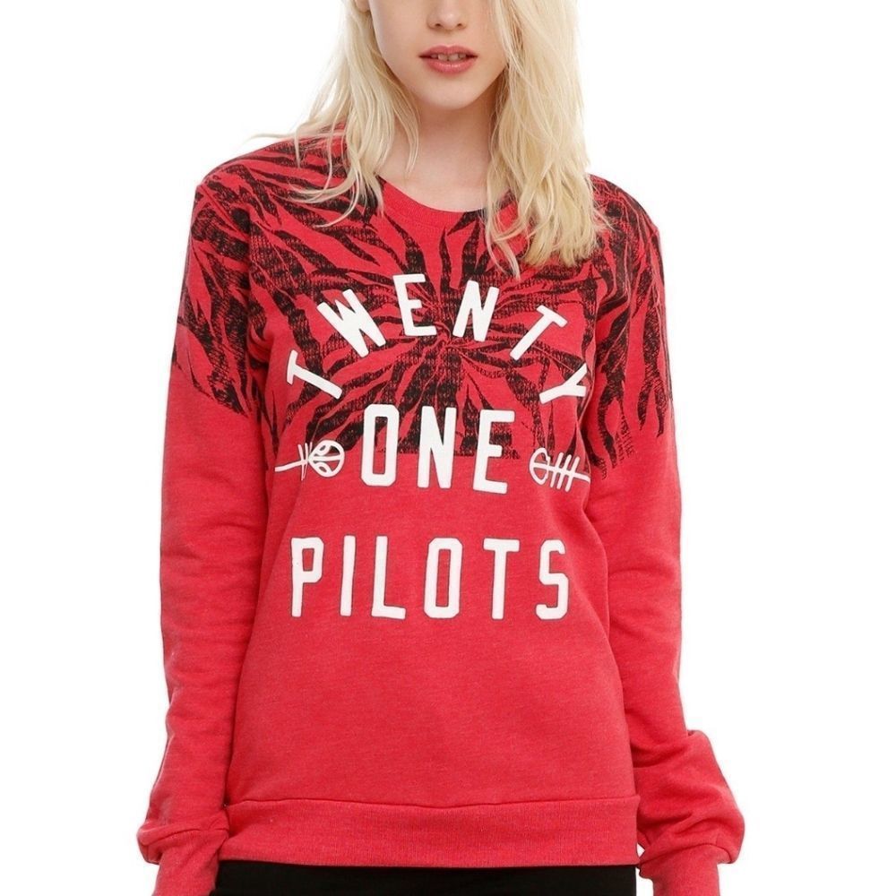 Hot Topic 21 Pilots Red Sweatshirt Size Small